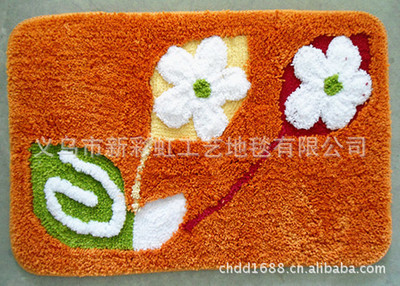 【义乌市地毯生产厂家批发供应簇绒/100%涤纶植绒地毯/款式花型多全】价格,厂家,图片,地毯,义乌市新彩虹工艺地毯-