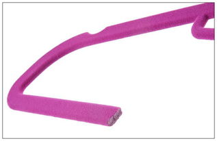 铸家 homepure 铸家女士植绒衣架5支装 环保植绒魔术衣架 服装店无痕衣撑