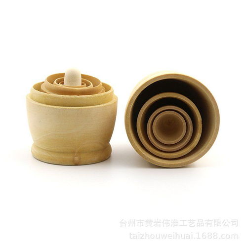 手绘工艺品 家居摆件diy木制玩具 木质白胚经典俄罗斯套娃五层套