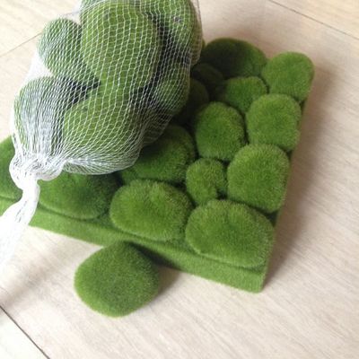 仿真青苔毛石头：微景观中的自然艺术与DIY创意